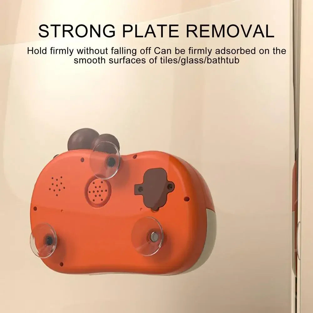 Bath Bubble Machine Music Automatic Bubble Blower Dinosaur Shape Electric With Suction Cup Children Bathing Companion For Kids Good Vibrations