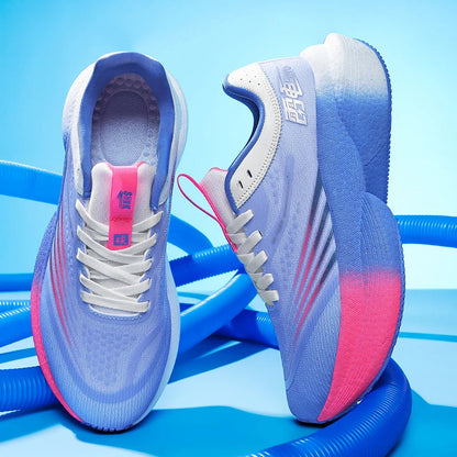 Running Shoes for Men Carbon Plate Professional Racing Marathon Training Running Sneakers Shock Absorption Sport Shoes for Women Good Vibrations