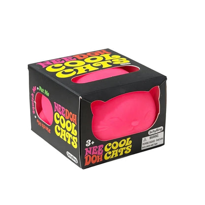 Needoh Funky Pups Cool Cats Flour Filled Quick Rebound Squishy Toy Stress Relief Fidget Squeeze Toy Mood Calming Leisure Relax Good Vibrations