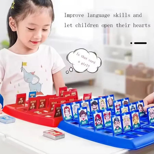 Guess Who I Am Board Game Toy Parent-child Friend Interaction Game Children's Logical Reasoning Puzzle Toys for Boy Girl Gifts Good Vibrations