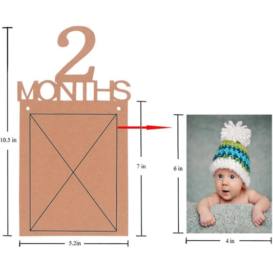 1st Birthday Photo Banner for Baby from Newborn to 12 Months First Birthday Decorations Boy or Girl Monthly Milestones Garland Good Vibrations
