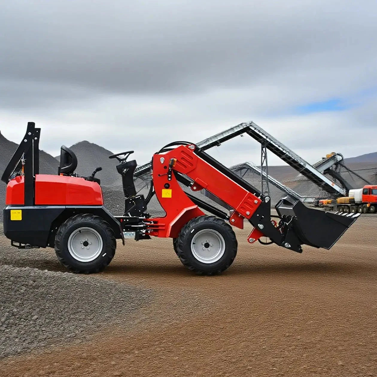 Mini Telescopic Front Wheel Loader Small Arm Earthmoving Machinery Factory Direct Customized Sales Good Vibrations