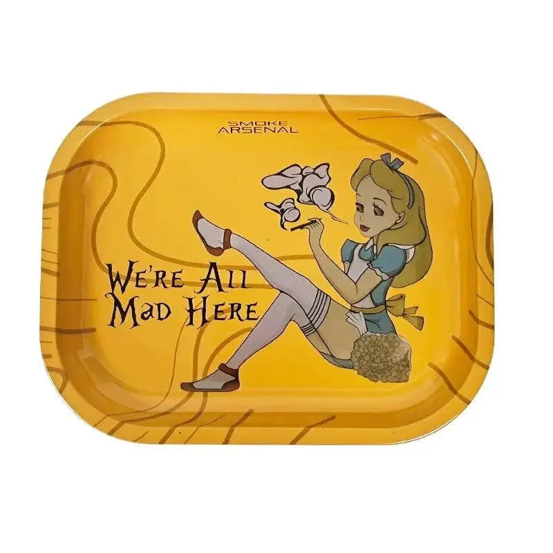 Various Pattern Designs Rolling Tray Herb Tinplate Plate Grinder Tools Rolling Tray 180 x 140 MM Herb Tobacco Smoke Accessories Good Vibrations Adult Super Store