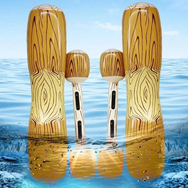 Pool Float Inflatable Canoe Water Toy Swimming Toy with Paddle Children's Boat Air Mattress Swimming Seat Water Sports Good Vibrations