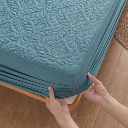 Waterproof Fitted Sheet Quilted Mattress Cover Mattress Protector for Home Hotel Twin Full Quuen King 160x200 140x200 Bed Cover Good Vibrations