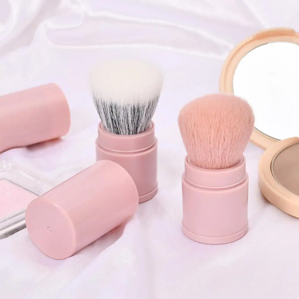 Portable Mini Retractable Blush Brush Soft Loose Powder Foundation Makeup Brush Multi Functional Beauty Makeup Tool Good Vibrations