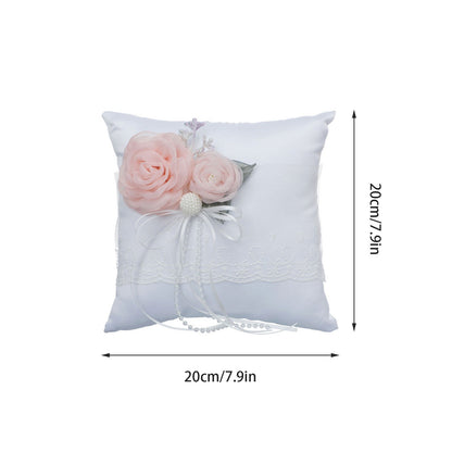 Portable Wedding Flower Basket Home Organizers Ring Pillow Flowerpot With Handle White Romantic Party Decoration Photo Prop Good Vibrations