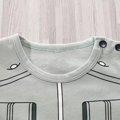 Newborn Clothing Handsome Anime Role Play Cotton Comfortable Soft Boys And Girls 0-18 Summer Short Sleeved Baby Jumpsuit Good Vibrations