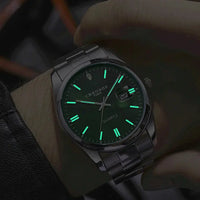 CHRONOS Top Brand Luxury Man Wristwatch Waterproof Luminous Date Men Watches Stainless Steel Quartz Men's Watch Male reloj Good Vibrations