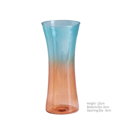 Nordic Mini Vase Creative Flower Vases Decorative Glass Bottles Wedding Centerpieces Home Decor Decoration Good Vibrations