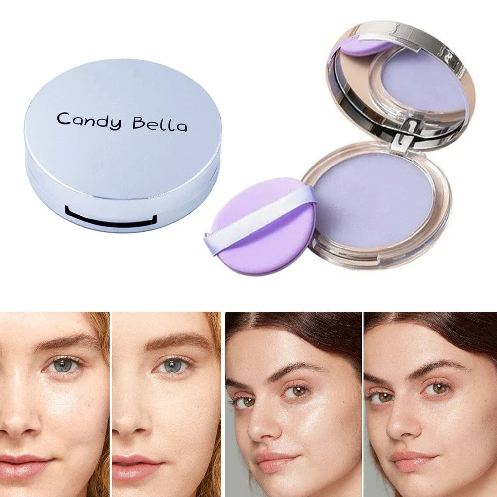 1PC Candy Bella Violet Cream To Powder Skin-friendly Skin Natural Face Long Lasting Oil-controlling Contouring Powder Cosmetics Good Vibrations