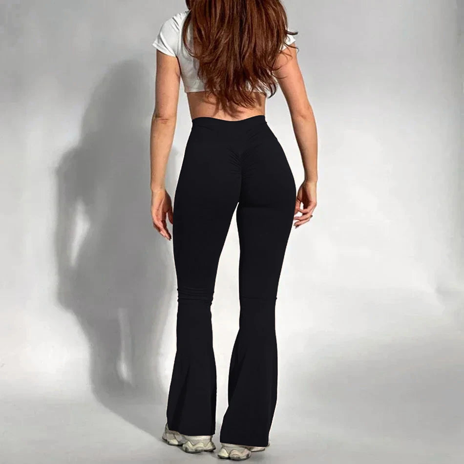 High Waist Workout Yoga Leggings Fitness Butt Lifting Scrunch Butt Sports Gym Pants Women Good Vibrations