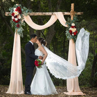 Yannew Artificial Arch Flowers Swag for Boho Wedding Baby Shower Ceremony Flower Garlands Arrangement Reception Backdrop Decor Good Vibrations