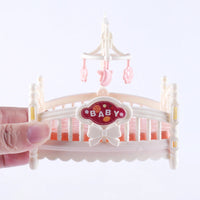 1:12 Dollhouse Ice Cream Truck Baby Bed Simulation Miniature Scene Display Dessert Car Bunk Bed Bathroom Kitchen Toy For Girl Good Vibrations