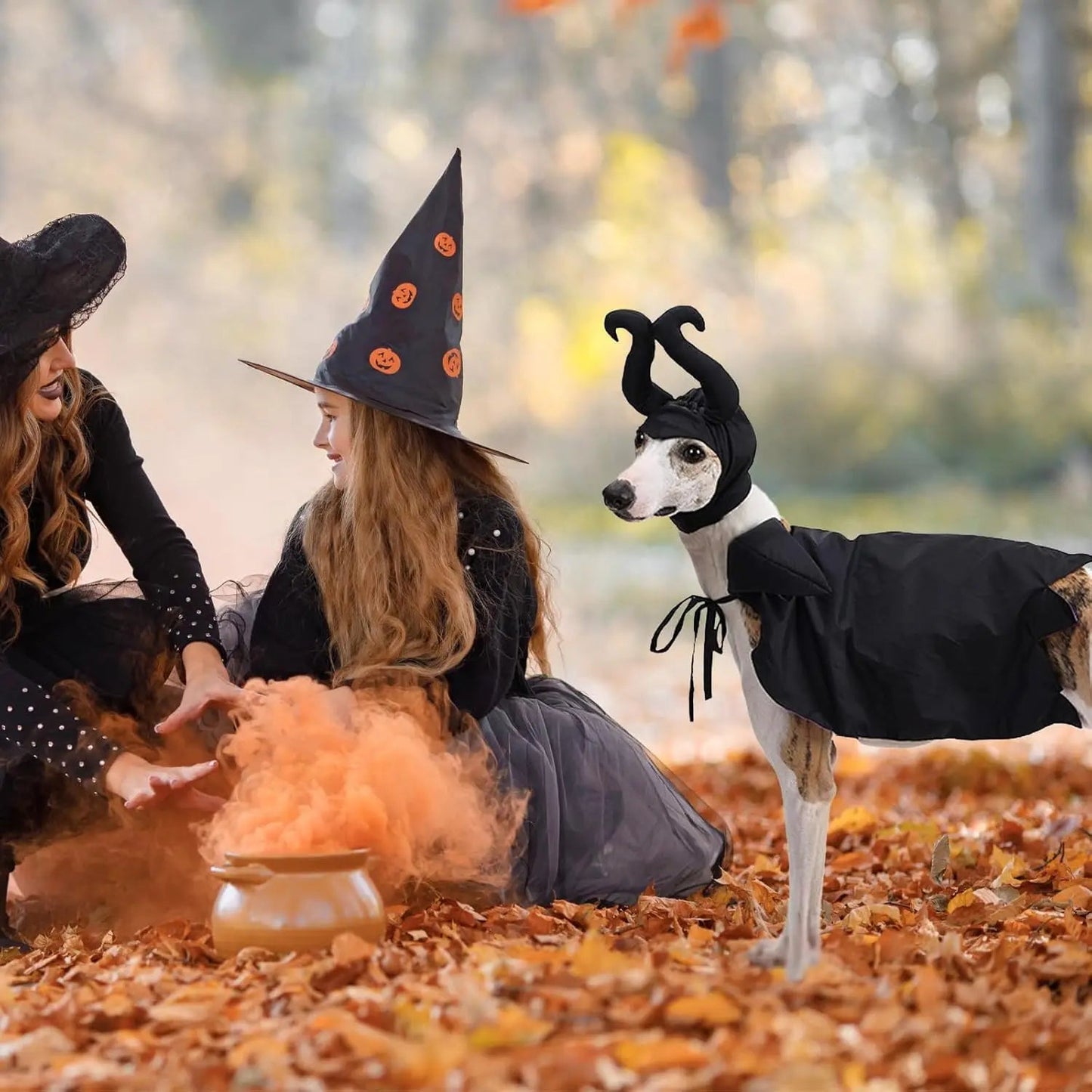 Halloween Witch-Shaped Costume cat Purple Vampire Cape Puppy Wizard Devil Horns Hat Pet Holiday Outfit for Small Middle-Sized Do Good Vibrations