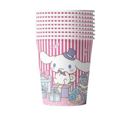Cinnamorolls Birthday Party Decoration Tableware Set Balloons Cup Plate Banner for Kids Party Favors Baby Shower Supplies Good Vibrations