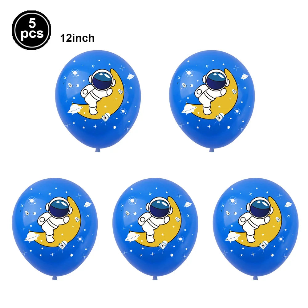 4D Standing Astronaut Spaceman Balloons Rocket Foil Balloons Kids Toys Baby Shower Outer Space Themed Birthday Party Decorations Good Vibrations