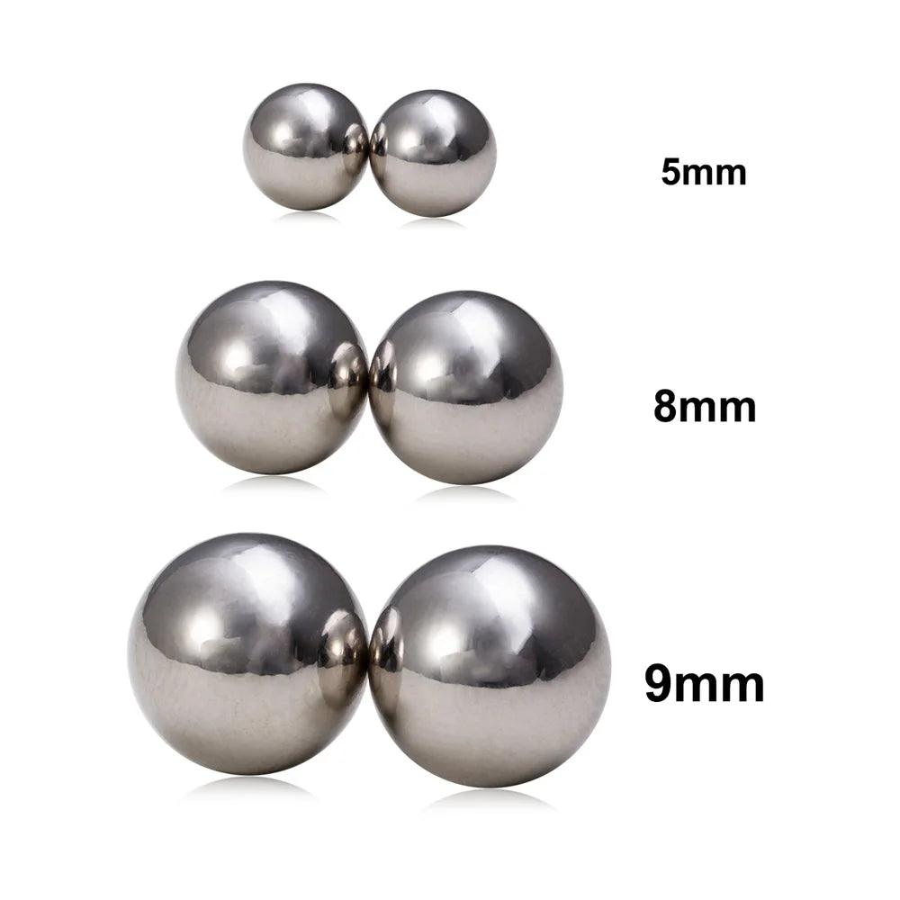 1Pair Sexy Magnetic Nipple Ring Fake Piercings Nose Studs Earrings Labret Lip Rings Stainless Steel Magnet Non Piercing Jewelry Good Vibrations