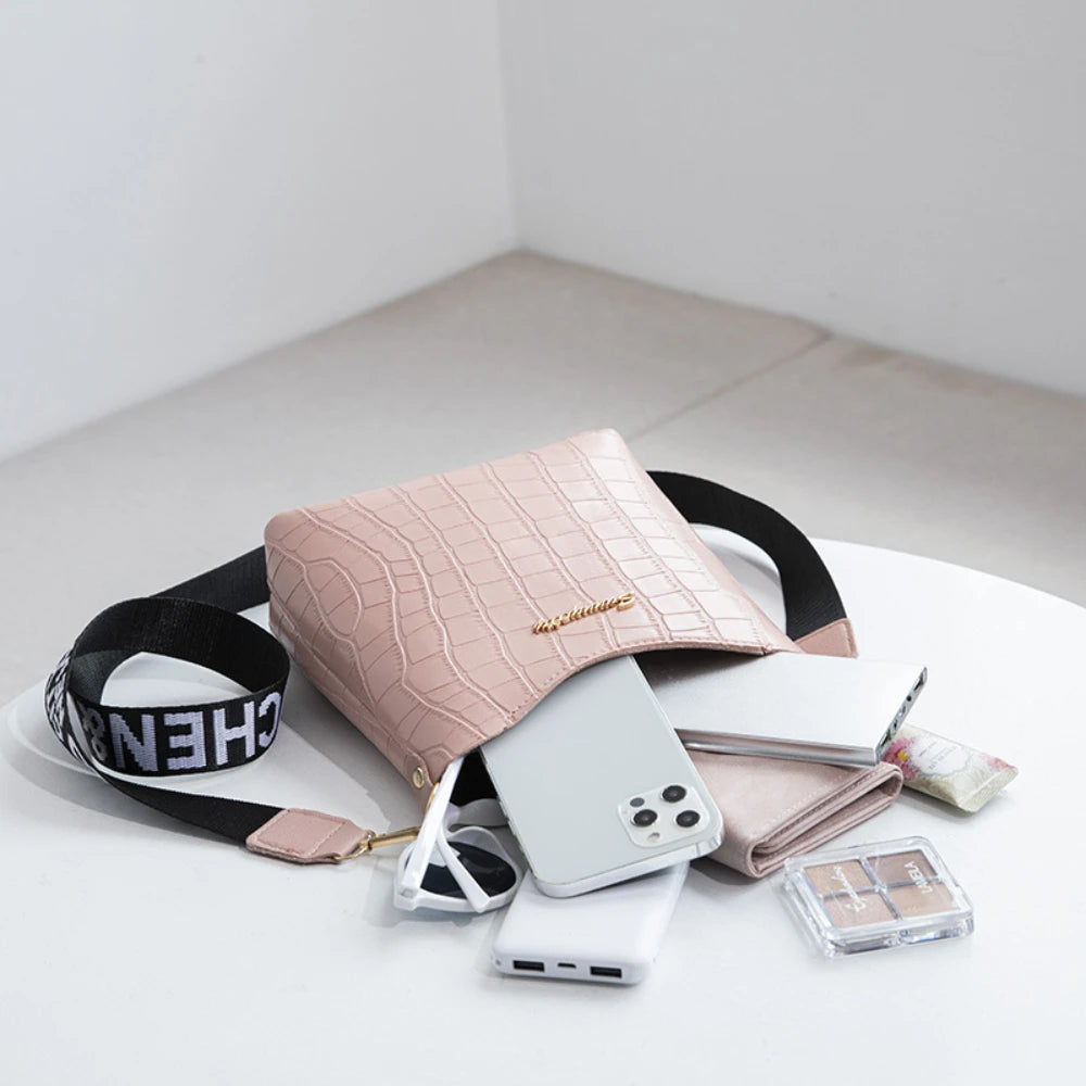 Women Single Shoulder Bag Large Capacity Trend Crossbody Bag Fashionable Hundreds of Bucket Bag Good Vibrations