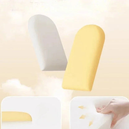 1PC 7.87inx15.75in Bed Headboards Anti-collision Wood Wall Panels  Bed Head Headboard Stickers Tete De Lit Good Vibrations
