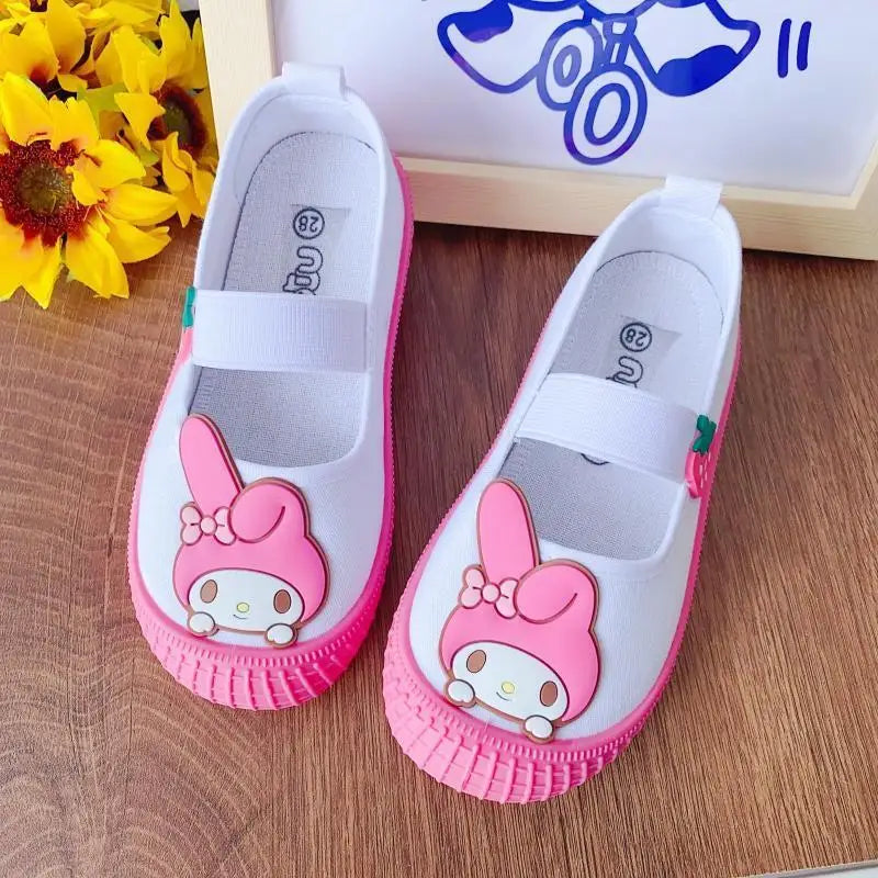 Sanrio series Kuromi My melody girl cute fashion cartoon creative exquisite comfortable soft sole casual sports canvas shoes Good Vibrations