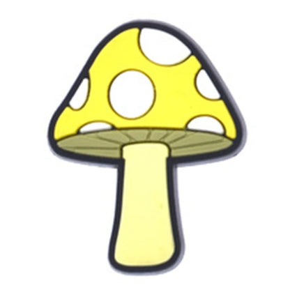 Mushroom Shoe Charms forCrocodile charms   Women Clogs Pins Men Badges Kids Jeans Boy Girls Decorations Buckle Shoes Accessories Good Vibrations