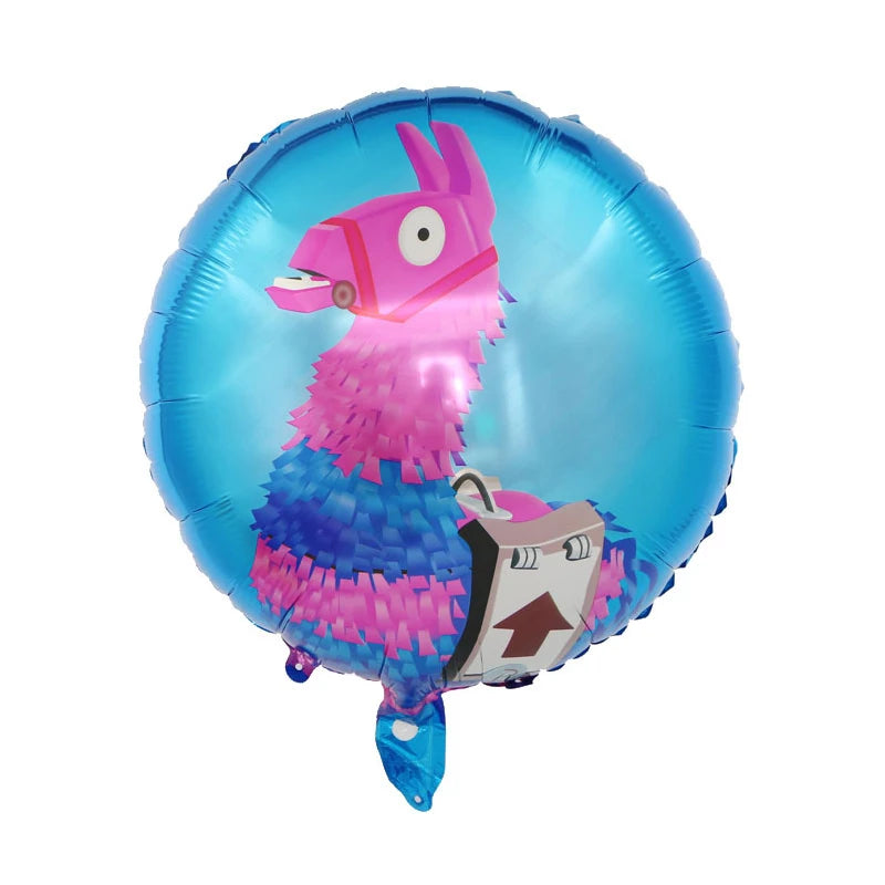 Video Game Fortnitions Birthday Party Decoration Cartoon Alpaca Llama Plate Tablecloth Baby Shower Kids Favors Party Supplies Good Vibrations