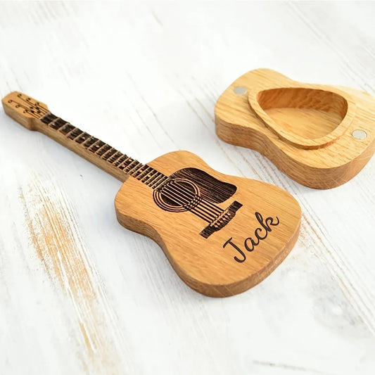 1 Guitar Lover Gift Set - Personalized Engraved Guitar Picks, Perfect for Anniversaries or Gifts for Father, Brothers or Friends Good Vibrations