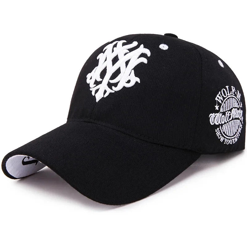 Totem Embroidered Baseball Cap Fashion Men Women Caps Spring And Summer Snapback Hip Hop Hat Adjustable Flame Sun Shading Hats Good Vibrations