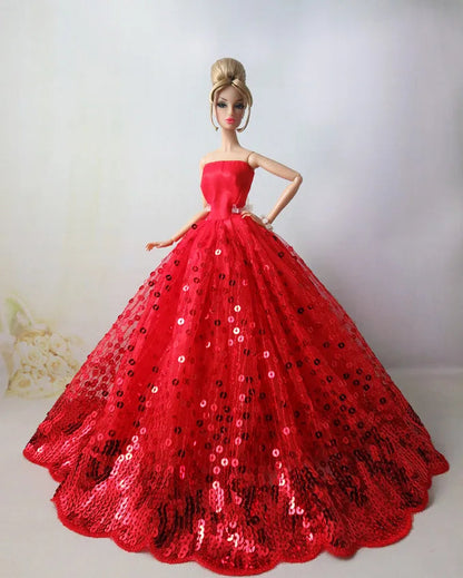 fashion for barbie elegant lady wedding dress for 30cm doll clothes princesa for bjd 1/6 dress long dress accessories Good Vibrations