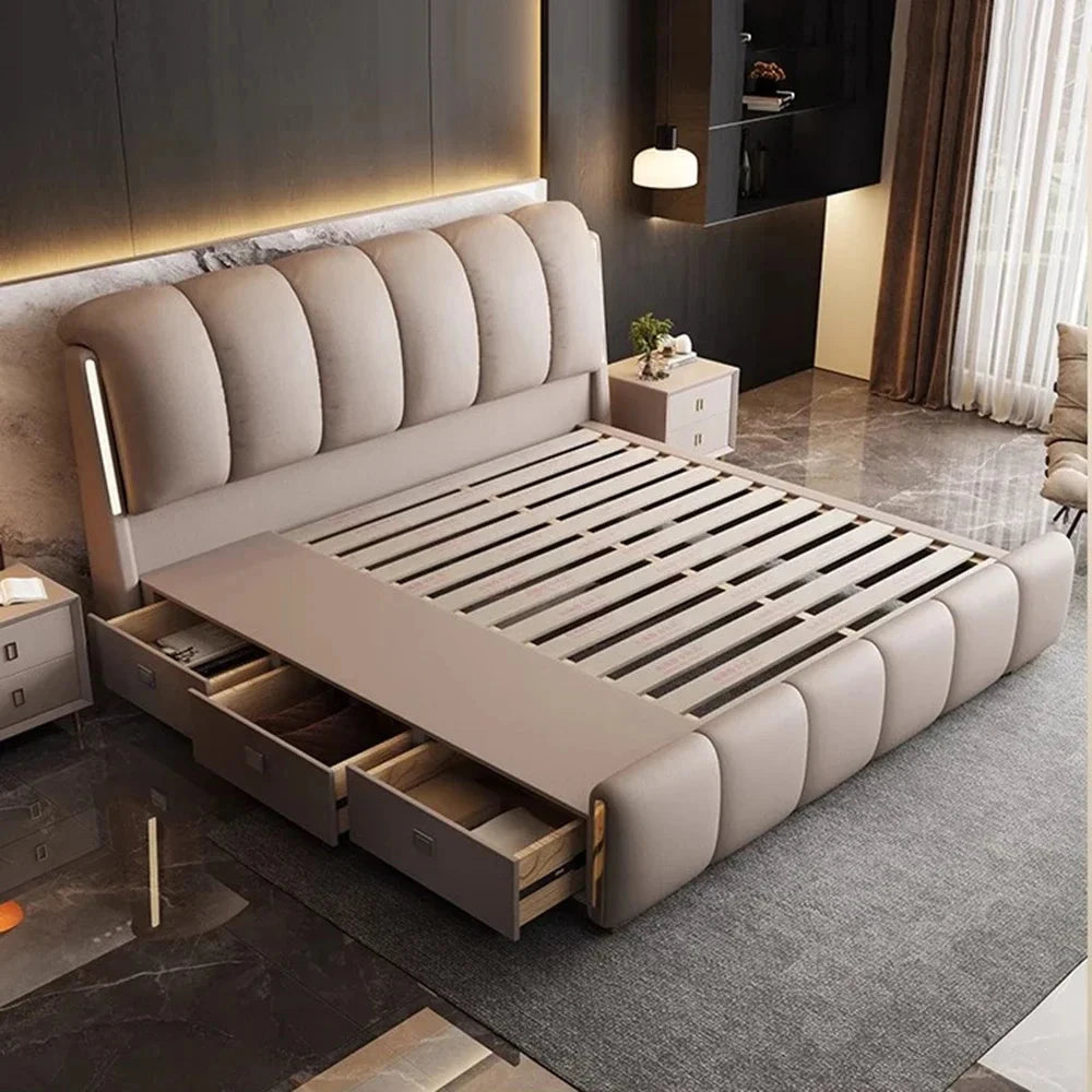 Teenage Girls Bedroom Bed Double Modern Nightstands Luxury Beds King Size Frames Camas Matrimonial Furniture Accessories Good Vibrations