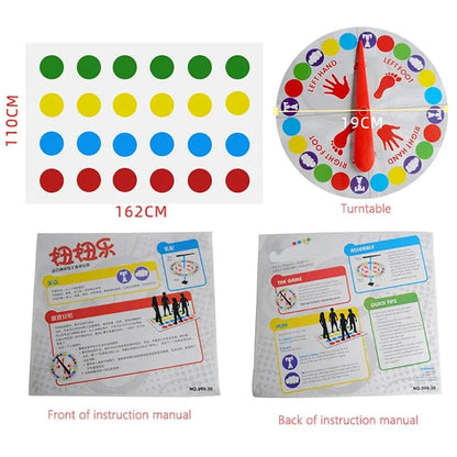 Party Game Funny Kid Family Body Twist Move Mat Board Game Party Fun Board Games Party Game Family Game Good Vibrations