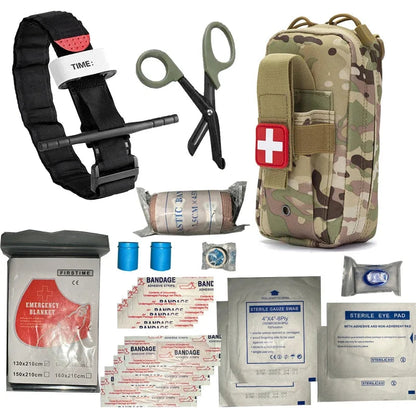 IFAK Trauma Survival Kit First Aid Medical Pouch Emergency Survival Gear Equipment with Molle Car Travel Hiking Tourniquetrats Good Vibrations