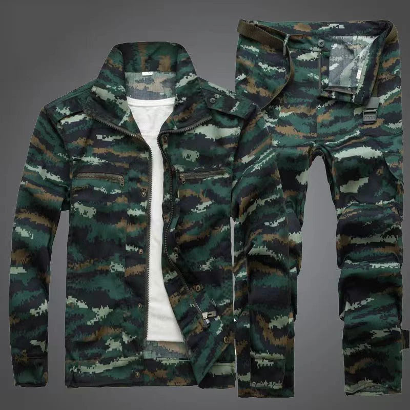 New Product Ruins Camouflage Overalls Suit Male Spring And Autumn Wear-resistant Dirt-resistant Tear-resistant Construction Site Good Vibrations