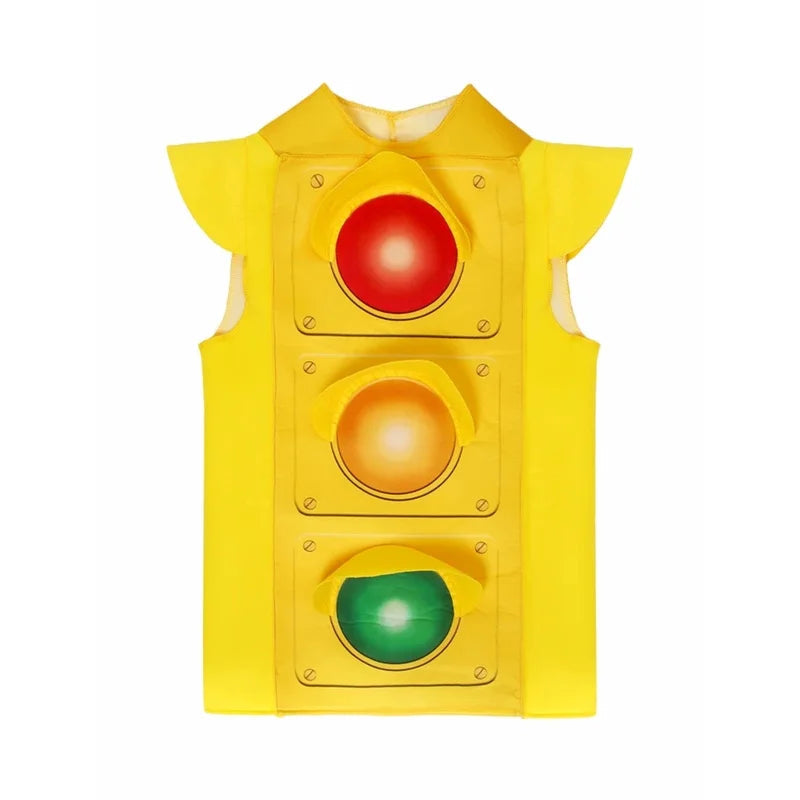 Halloween Traffic Light Cosplay Costume Prescool Theme Party Stage Show Outfit Carnival Festival Performance Dress Up New # 1 # Good Vibrations