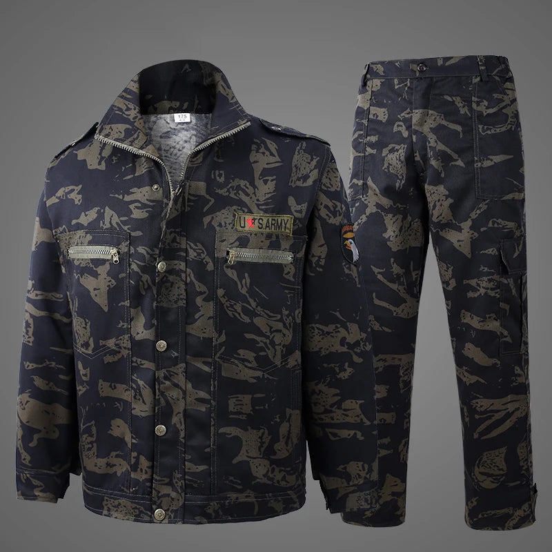 New Product Ruins Camouflage Overalls Suit Male Spring And Autumn Wear-resistant Dirt-resistant Tear-resistant Construction Site Good Vibrations