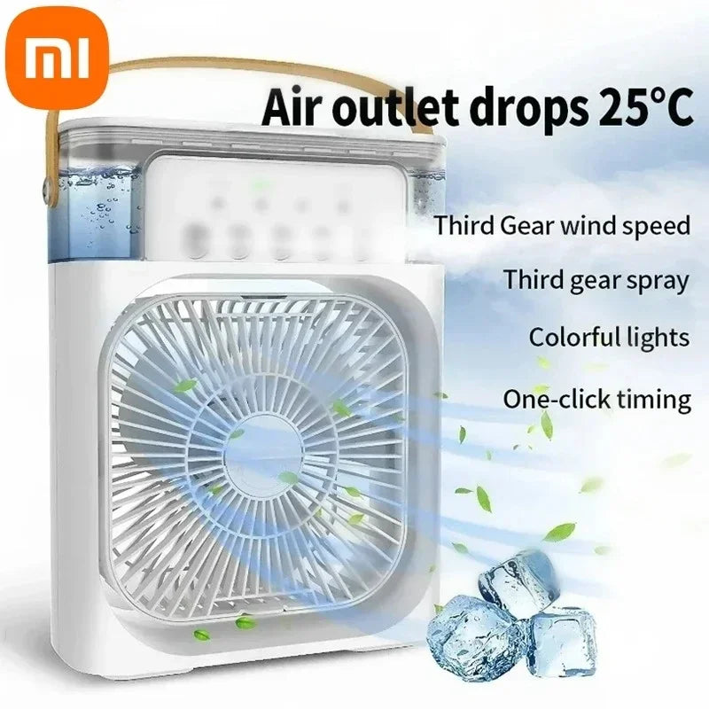 Xiaomi 3-in-1 Portable Fan Air Conditioners Fan With LED Night Light Household Small Air Cooler For Office Home Adjustable Fan Good Vibrations