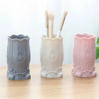 Makeup Organizers for Cosmetics Nail Polish Jewelry Plastic Storage Box Desk Desktop Organizer Brush Pencil Holder Good Vibrations