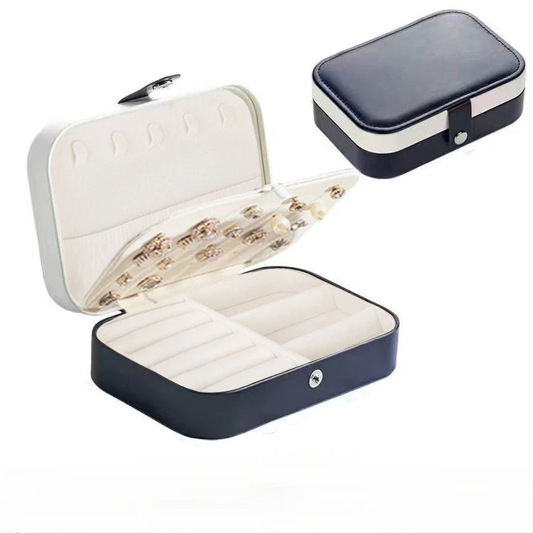 2024 Portable Jewelry Box Jewelry Organizer Display Travel Jewelry Case Boxes Button Leather Storage Zipper Jewelers Good Vibrations