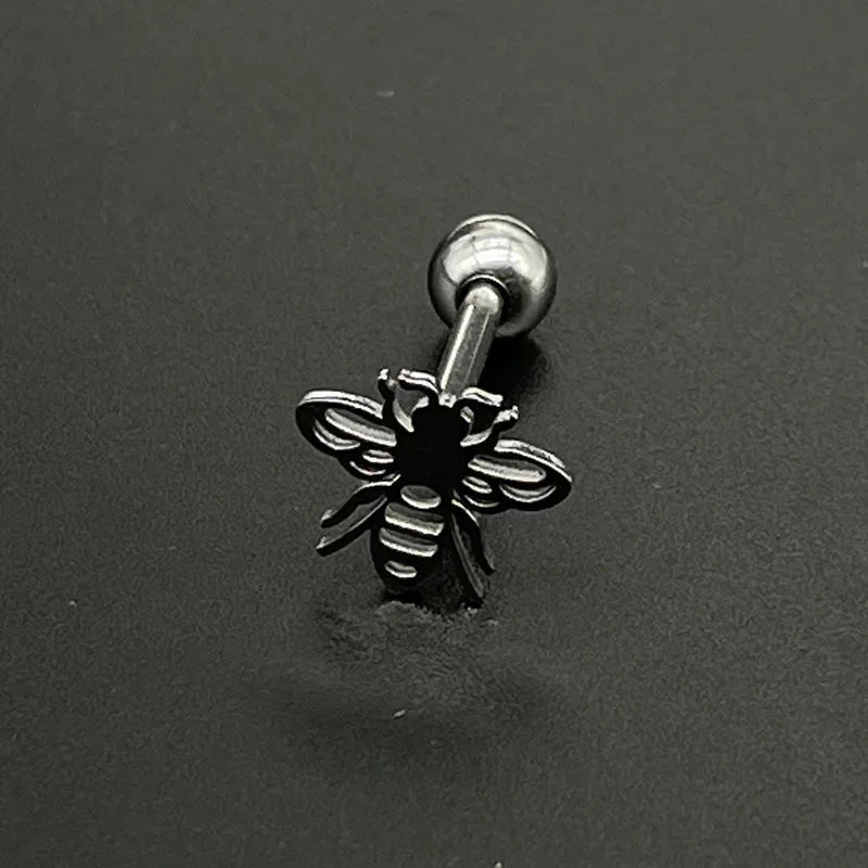 316L Titanium Steel Cute Tongue Rings Women Piercing Tongue Barbells Piercing Jewelry Ear Studs Septum Piercing Good Vibrations