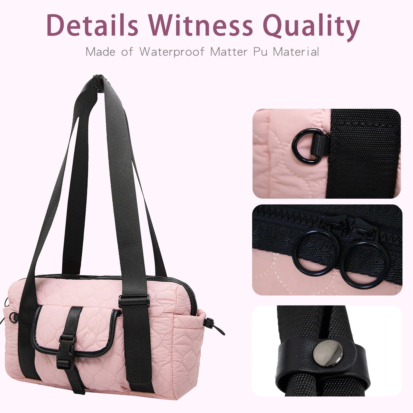 Small Travel Duffle bag Women men,Gym bags with zipper Compartment for Phone Workout Shopping Hospital Handbag Lightweight bag Good Vibrations