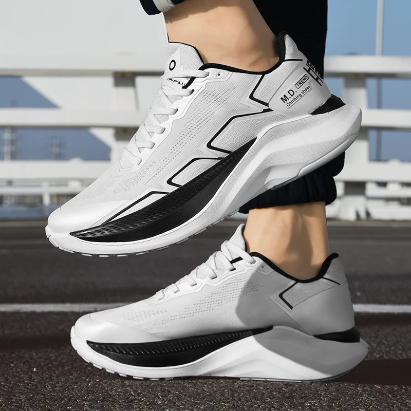 Running Shoes 2024 New White Sports Shoes for Men Man Sneakers Fashion Men Footwear Outdoor Non-slip Gym Wear Resistant Marathon Good Vibrations