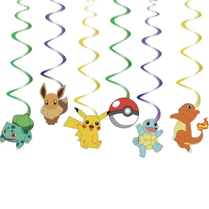Pokemon Birthday Party Disposable Party Plates Pikachu Theme Tablecloth Character Balloon Birthday Decoration Baby Shower Suppli Good Vibrations