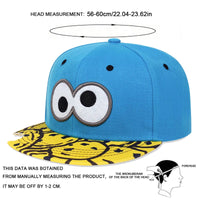 Unisex Eye PIZZA Embroidery Hip-hop Hats Spring and Autumn Outdoor Adjustable Casual Baseball Caps Sunscreen Hat Good Vibrations