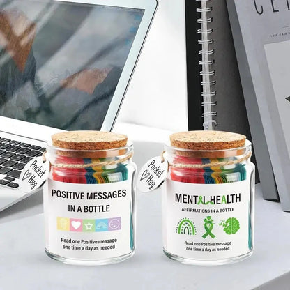 Encouraging Messages Bottle Positive Affirmation Jar Daily Encouraging Bottle For Friend Girlfriend Sister Wife Good Vibrations Adult Super Store