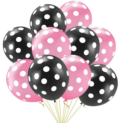20pcs Polka Dot Balloons Globes 12Inch Pink Blue Latex Polka Dot Balloon Multicolor Wedding Birthday Party Festival Decoration Good Vibrations