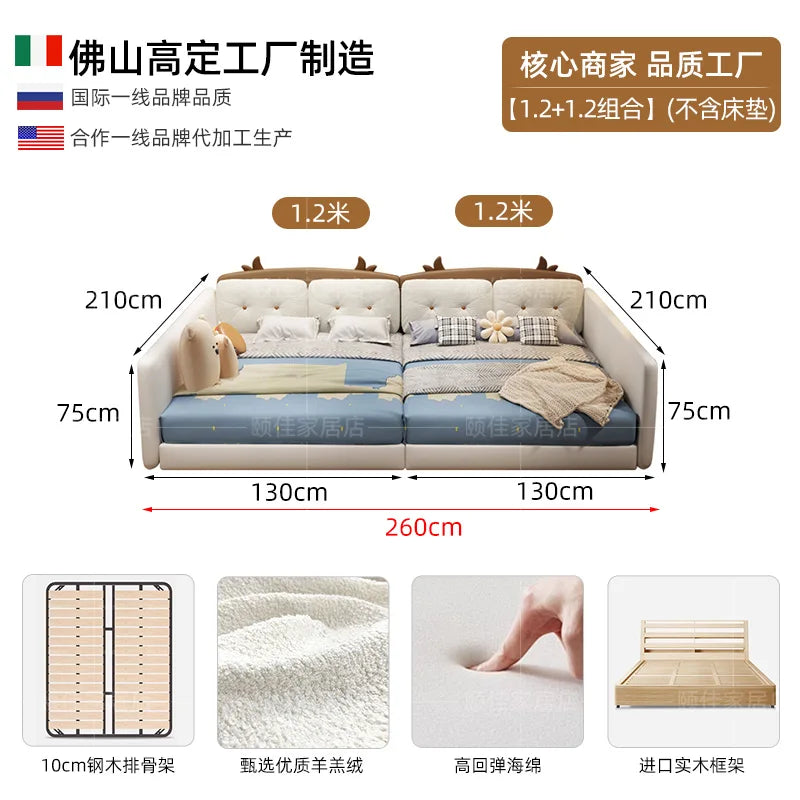 Upholstered Headboard Beds Waterproof Minimalist Luxury Modern Bed Double Frames Muebles Para El Hogar Furniture Decoration Good Vibrations