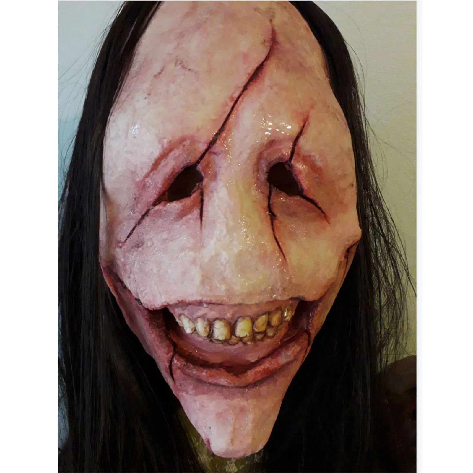 Halloween Scared Mask Scary Demon New Terror Curse Scaring Prop Haired Ghost Cosplay Creepy Masks Themed Parties Wear Good Vibrations
