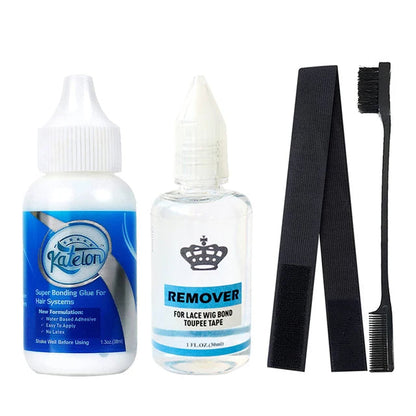 Wig Adhesive Waterproof Lace Glue Invisible Hair Bonding Glue For Toupee Frontal Closure Hair Replacement Adhesive Ghost+Remover Good Vibrations