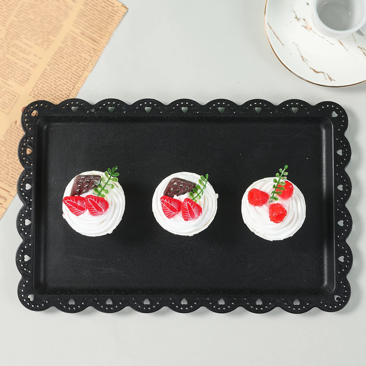 Plastic Dessert Pallet Birthday Party Decoration Adults Favors Plastic Serving Trays Birthday Party Wedding Baby Shower Supplies Good Vibrations